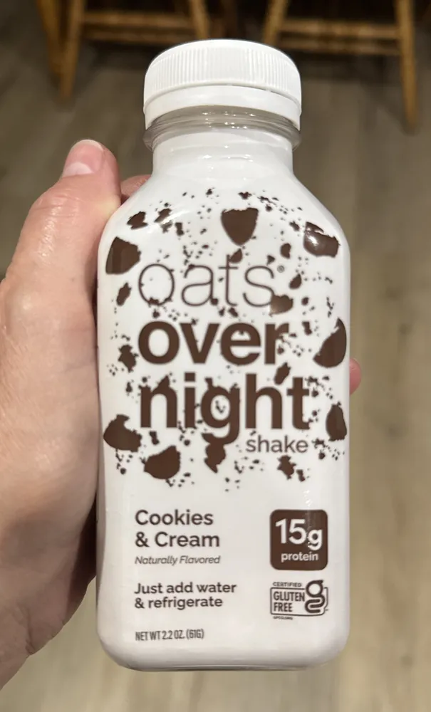 Cookies & Cream Oats Overnight shake
