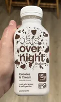 Cookies & Cream Oats Overnight shake