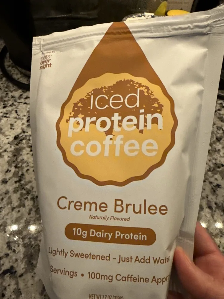 iced protein coffee Creme Brulee