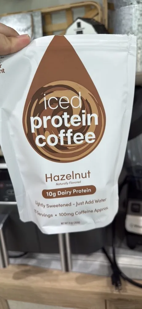 iced protein coffee Hazelnut