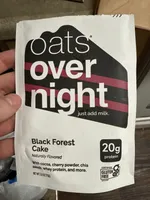 Oats Overnight Black Forest Cake