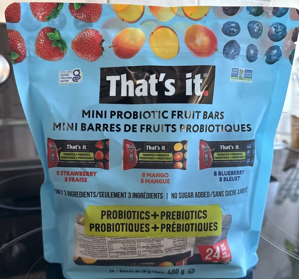 Mini Probiotic Fruit Bars
