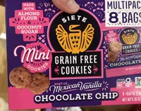 Mini Mexican Vanilla Chocolate Chip Grain Free Cookies