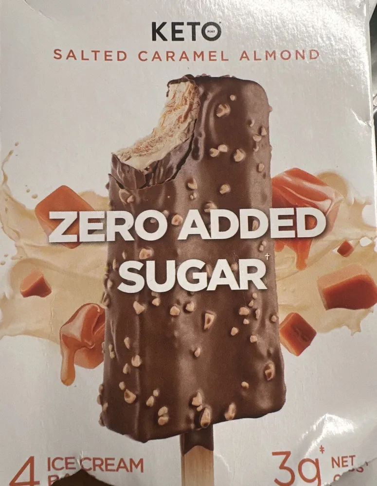 Salted Caramel Almond Ice Cream Bars