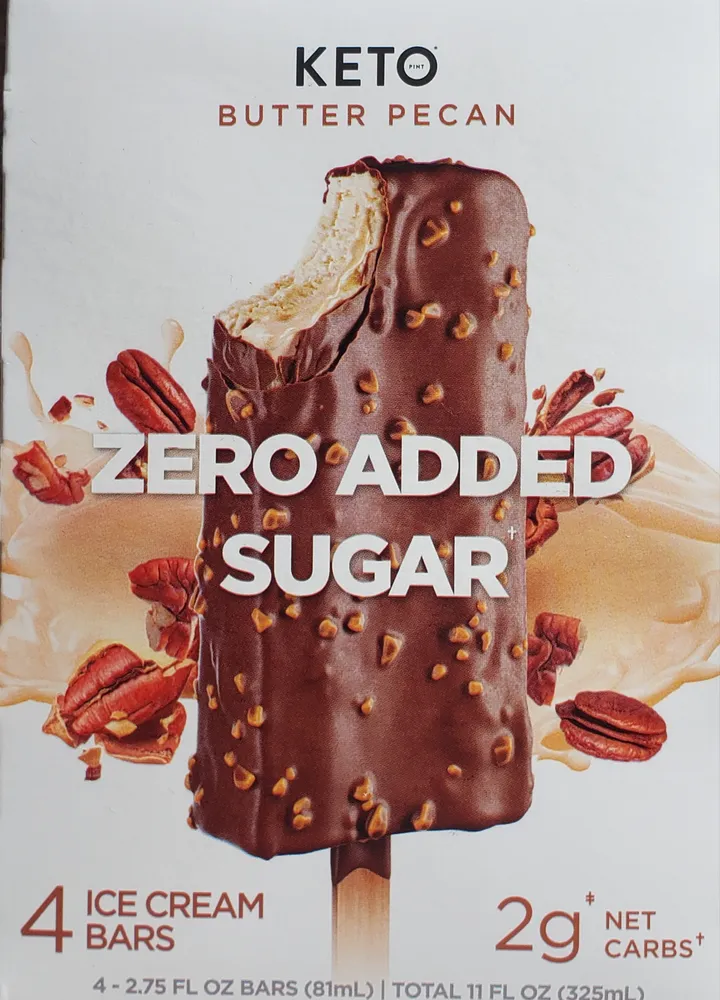 Butter Pecan Zero Added Sugar Ice Cream Bars