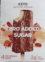Butter Pecan Zero Added Sugar Ice Cream Bars