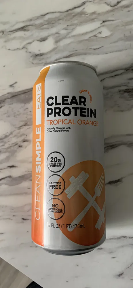 CLEAR PROTEIN WATER TROPICAL ORANGE