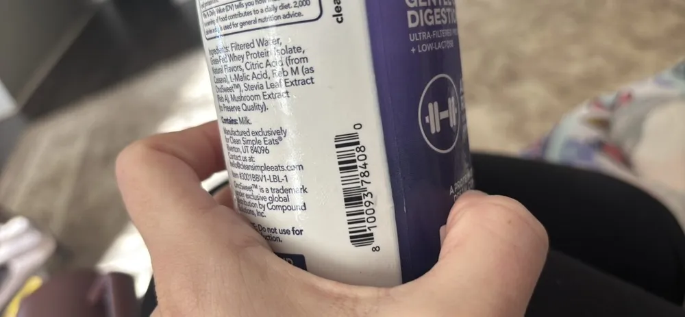 Blackberry vanilla clear protein