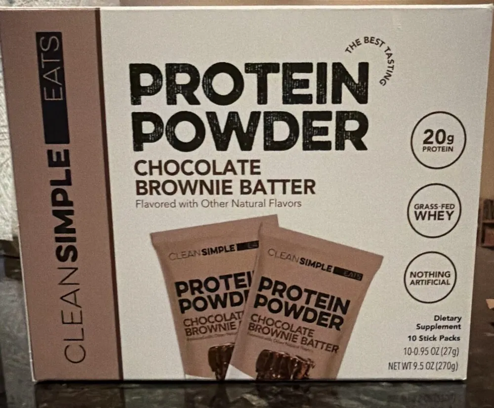 Clean Simple Protein Powder Chocolate Brownie Batter