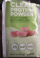 CLEAR PROTEIN POWDER SOUR CANDY WATERMELON