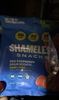 RED RASPBERRY SOUR SCOUTS GUMMY CANDY