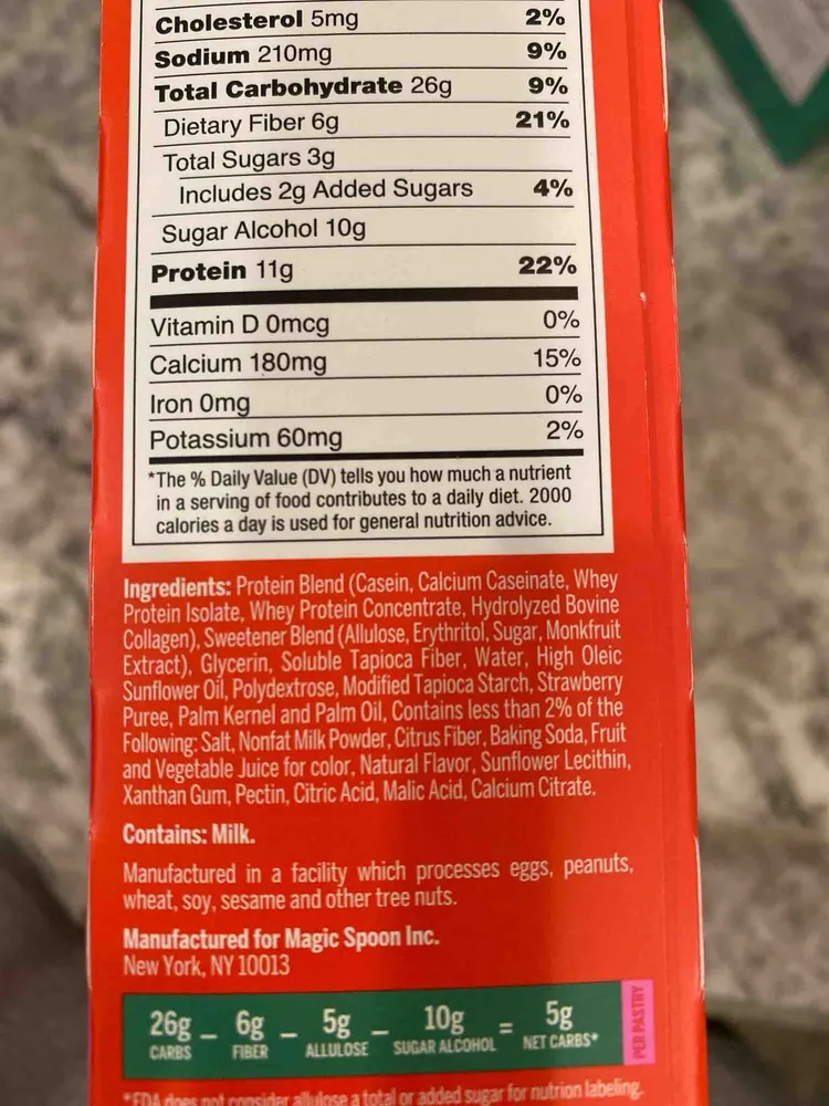 Frosted Strawberry Protein Pastries