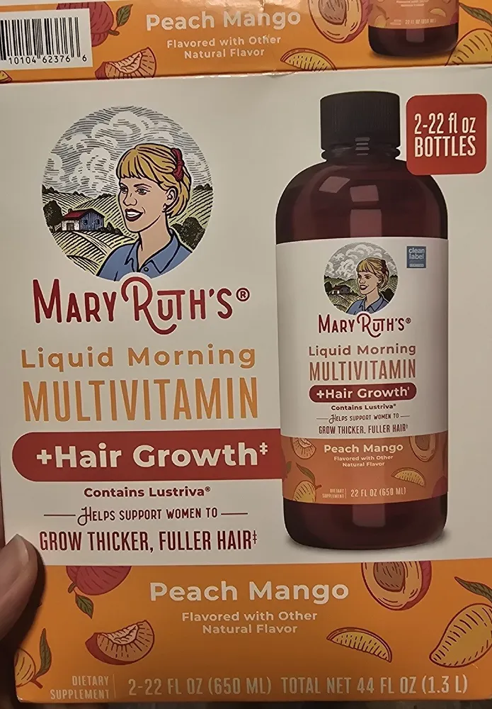 liquid morning multivitamin plus hair growth Peach Mango