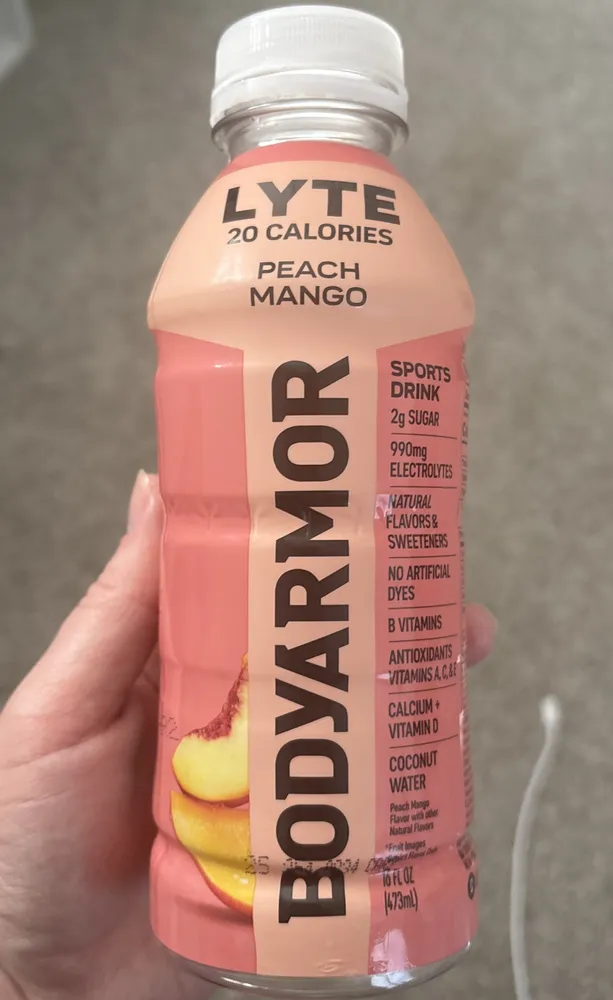 Lyte peach mango sports drink