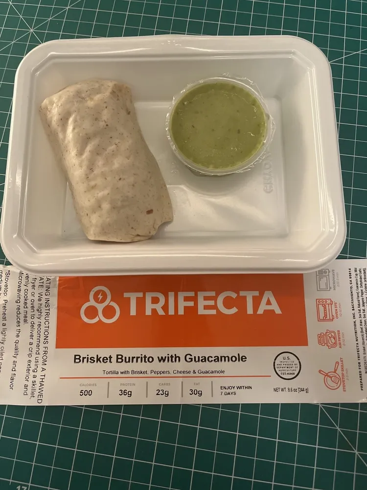 Trifecta Brisket Burrito with Guacamole