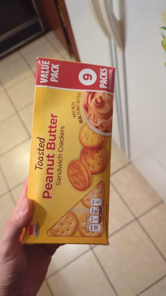 Toasted Peanut Butter Sandwich Crackers
