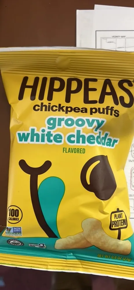 chickpea puffs groovy white cheddar flavored