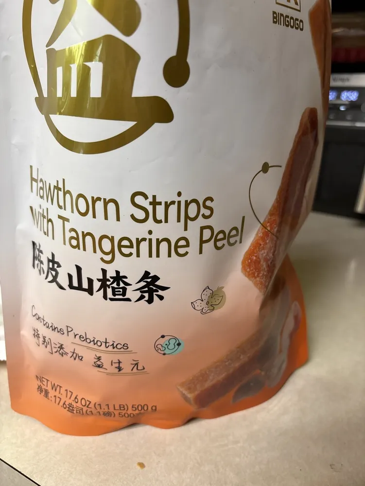Hawthorn Strips With Tangerine Peel