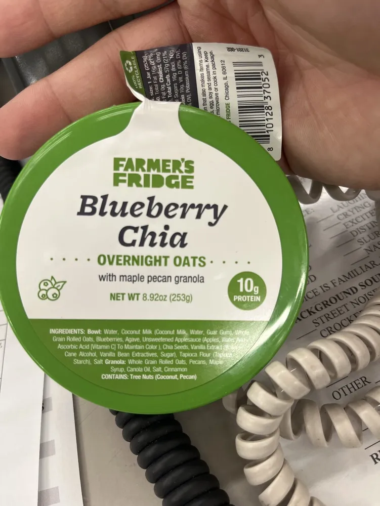 Blueberry Chia Overnight Oats