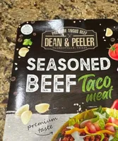 Seasoned beef: taco meat