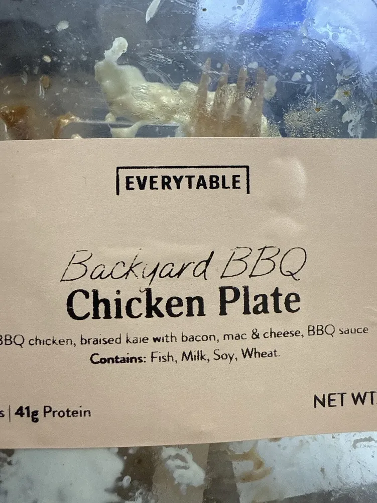 Backyard BBQ Chicken Plate