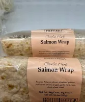 Garlic herb salmon wrap
