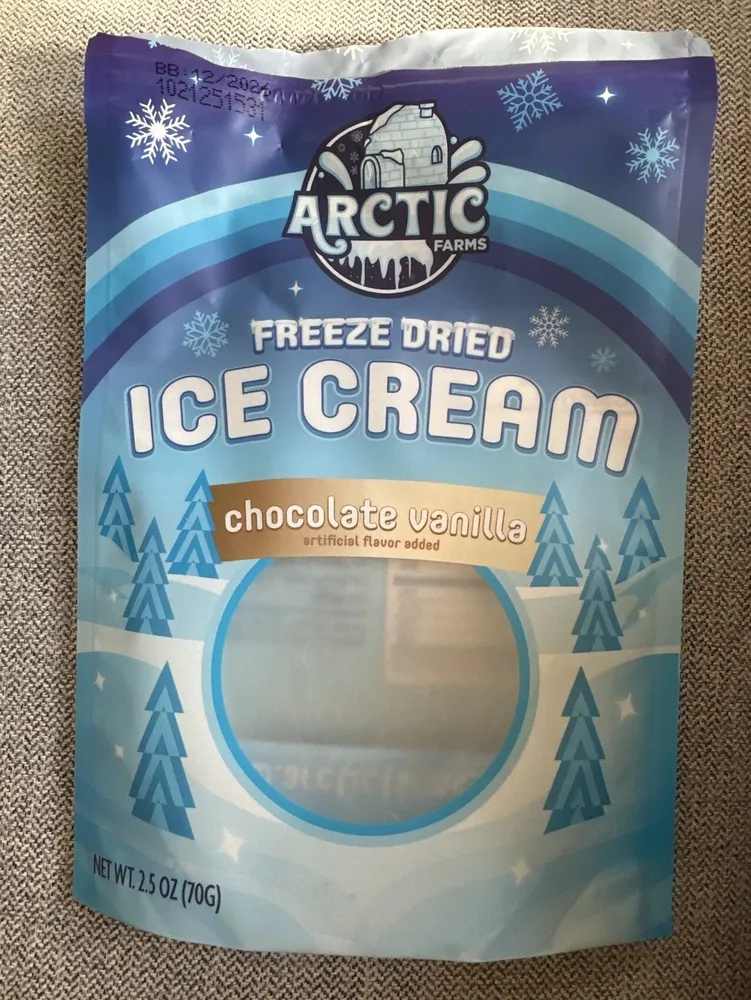 Chocolate Vanilla Freeze Dried Ice Cream