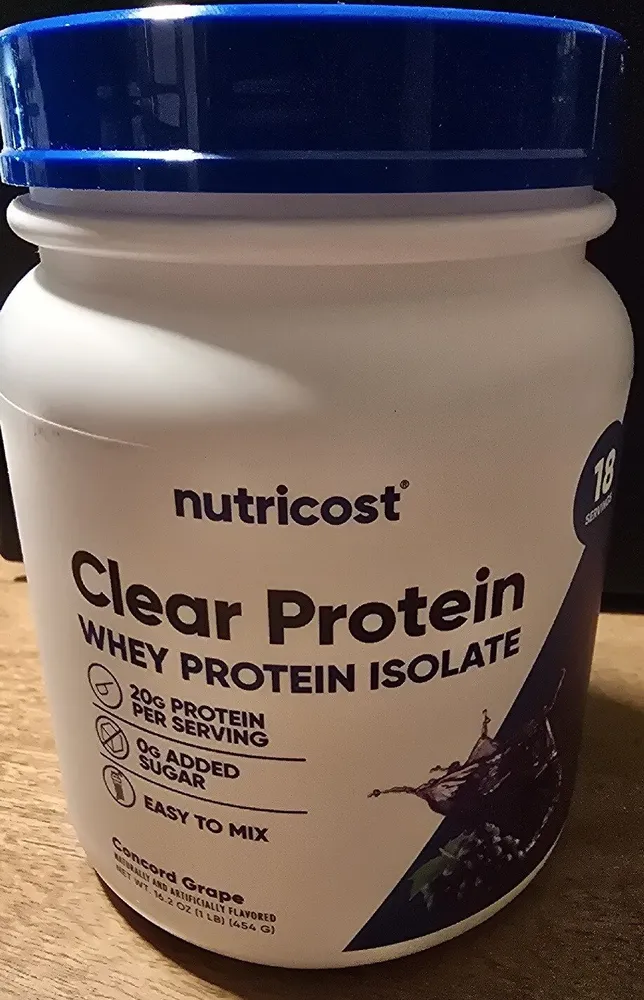 Nutricost Clear Protein Concord Grape
