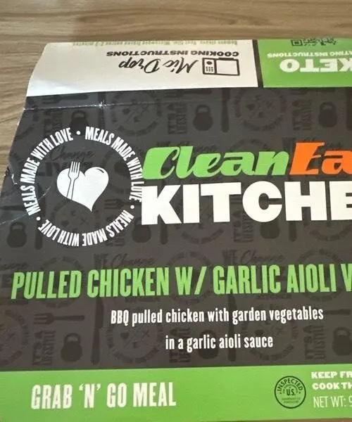Pulled Chicken w/Garlic Aioli Veggies