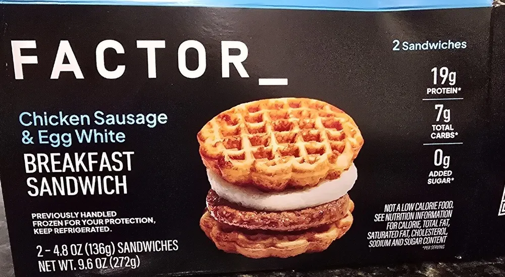 Chicken Sausage & Egg White Breakfast Sandwich