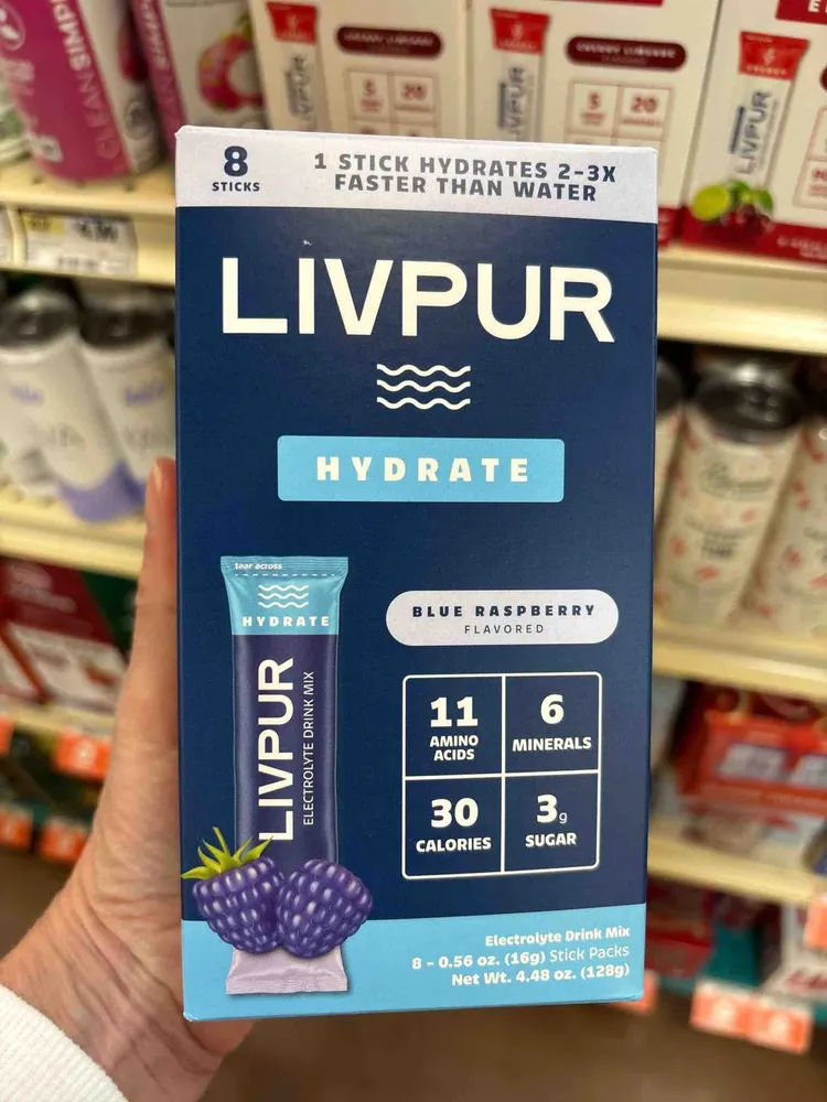 Hydrate Blue Raspberry Electrolyte Drink Mix