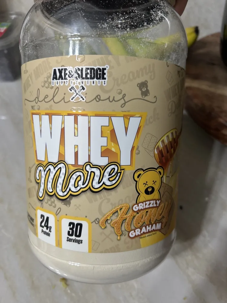 Whey More Protien Grizzly Honey Graham