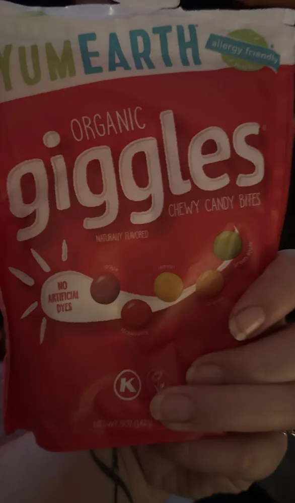 organic giggles chewy candy bites