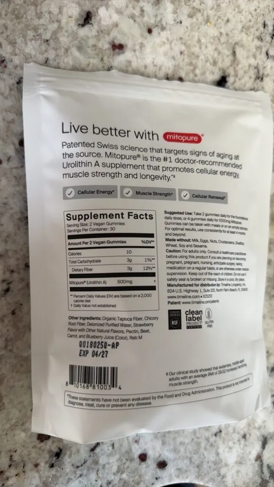 Mitopure Vegan Gummies