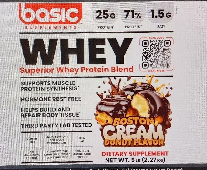 Basic Supplements - Whey Blend - Boston Cream Donut