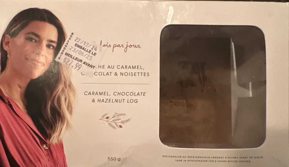 buche au caramel chocolat et noissette