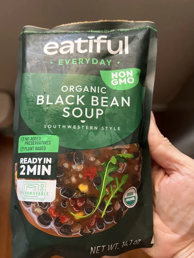 Organic Black Bean Soup Southwestern Style