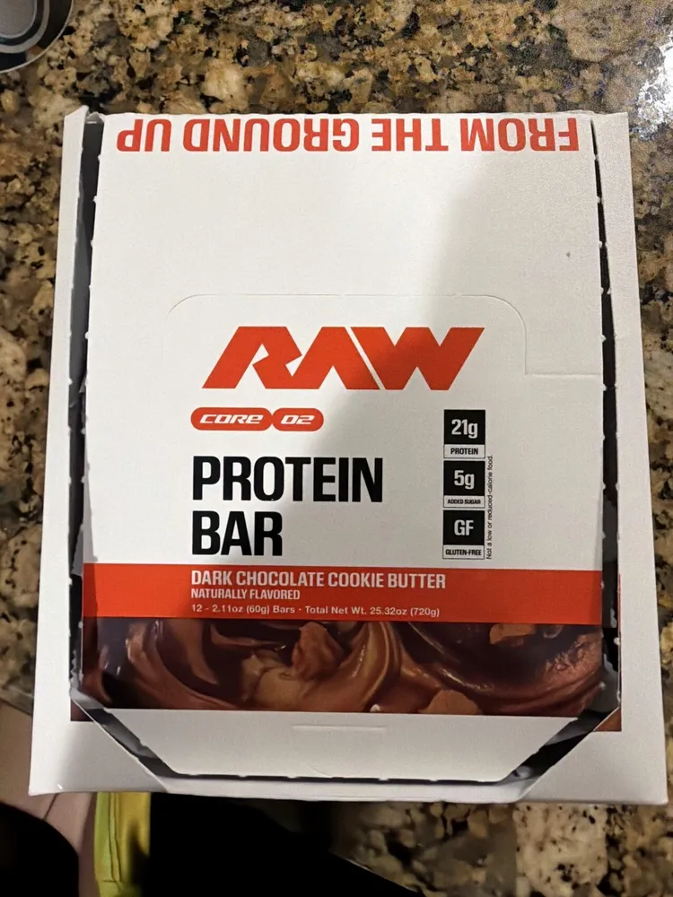 Dark Chocolate Cookie Butter Protein Bar