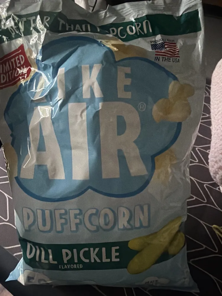 LIKE AIR PUFFCORN DILL PICKLE FLAVORED