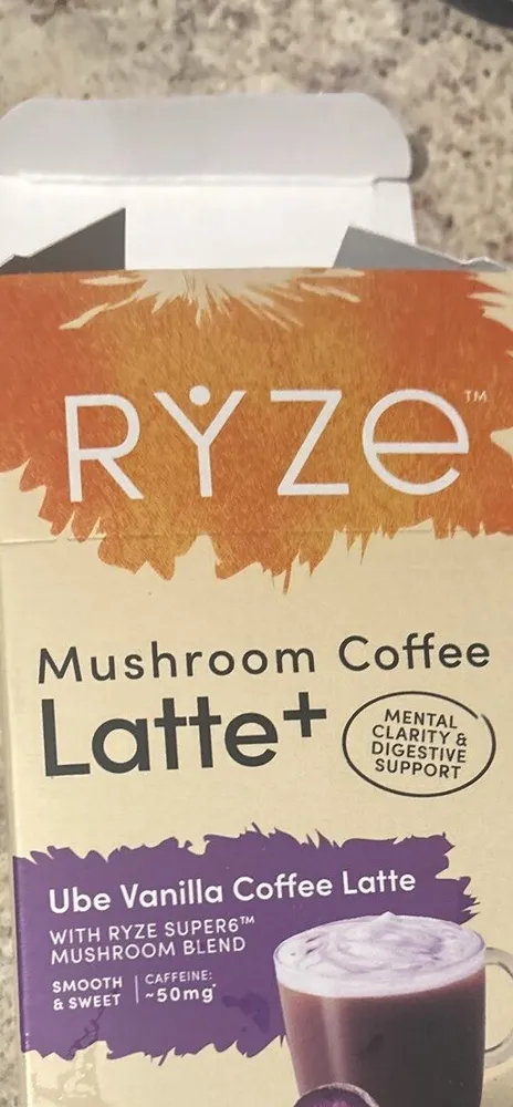 Ube Vanilla Coffee Latte Mushroom Coffee