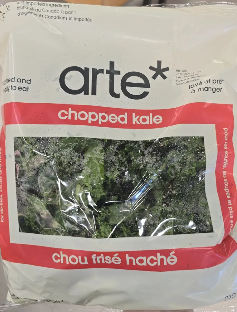 Kale chopped