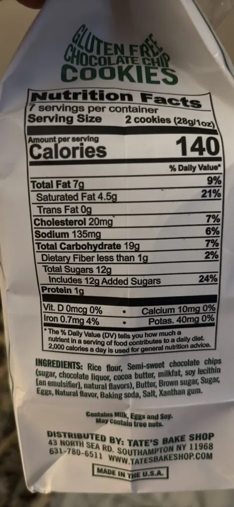 Gluten Free Chocolate Chip Cookies