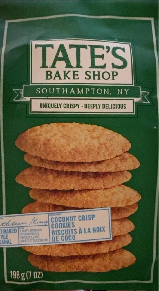 Coconut crisp cookies