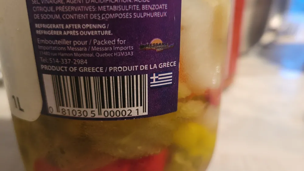 Legume mariné