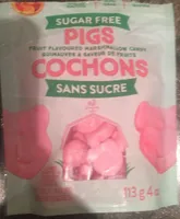 Guimauves a saveur de fruits cochon