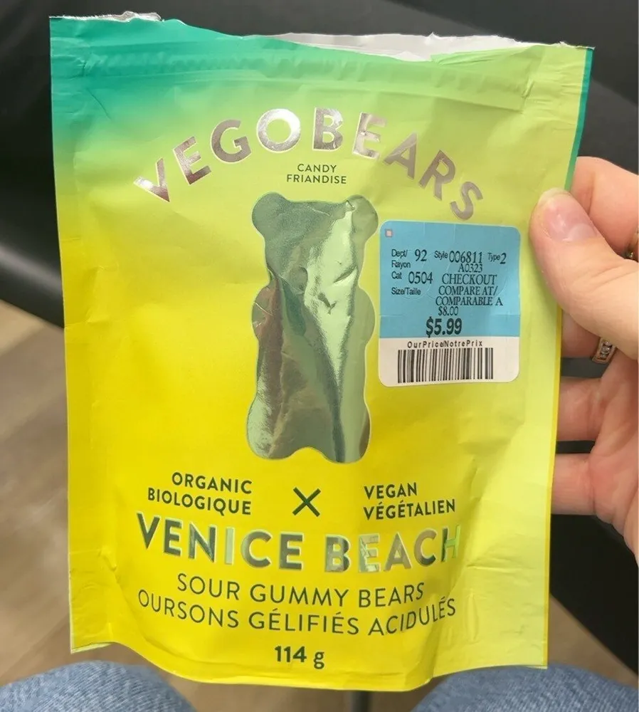 Sour gummy bears