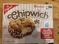 Vanilla Chocolate Chip Ice Cream Sandwich