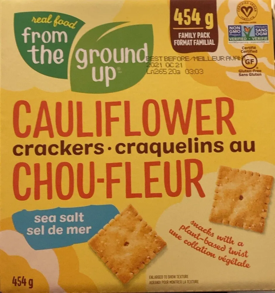 Cauliflower crackers