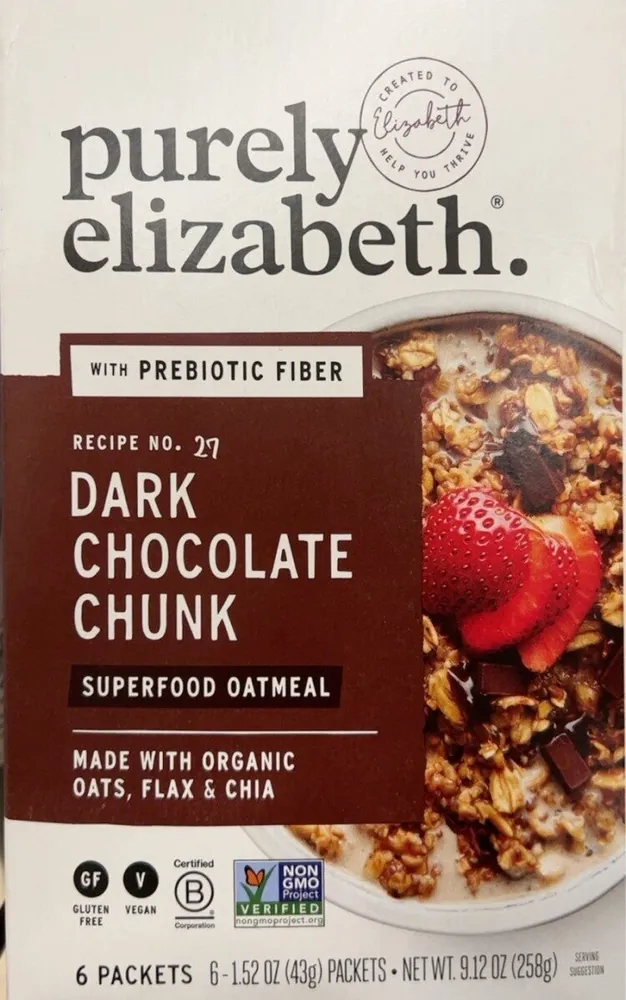 Dark Chocolate Chunk Superfood Instant Oatmeal