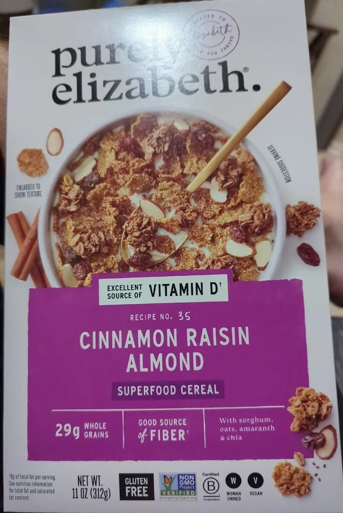 Cinnamon Raisin Almond Superfood Cereal